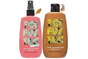 THE FOX TAN WATERMELON & CARAMEL KISS The Fox Tan Rapid WATERMELON SHIMMER Tanning Mist x 120ml & The Fox Tan Rapid Tanning Caramel Kiss x 120ml Tan Accelerator