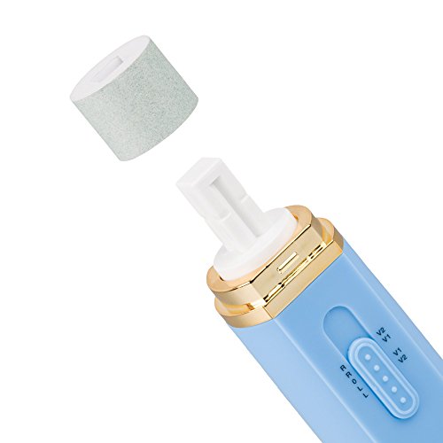 Elektrische Nagelfeile für Maniküre und Pediküre zu Hause. Elektronische Nagelfeile für Glanz und Nagelpflege . Nagelfeilen set mit 4 austauschbaren Köpfen und Tragetasche für unterwegs - 5