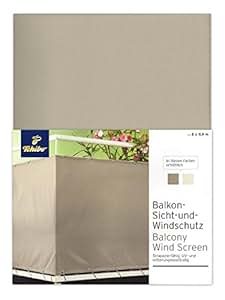 TCM Tchibo Balkon Sichtschutz Windschutz Taupe ca. 5 x 0,9 m Amazon.de