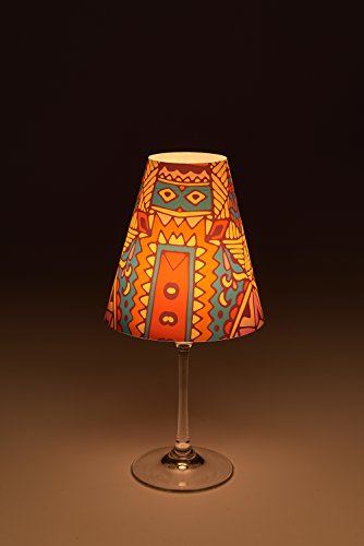 Candle Lights / Lampenschirme für Weingläser / Deko-Lampenschirme / Lampe / Teelicht / Lampshades / Lampenschirm-Set „Keno“ Tischdeko, 3-teilig - 2
