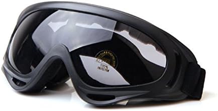 Yomeni Adjustable UV Protective Outdoor Glasses Motorcycle Goggles Dust-proof Protective Combat Goggles Military Sunglasses Outdoor Tactical Goggles to Prevent Particulates (Grey lens)