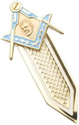 THE MASONIC COLLECTION - Robert Burns Square & Compass Bookmark - with 3D Designed Badge - Freemason Gifts for Men