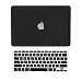 Enthopia Premium Smooth Rubber Finish Hard Shell Case for Macbook Air 13" - Black with Logo cut - with Keyboard Guard and Dust Plug RS.845.00