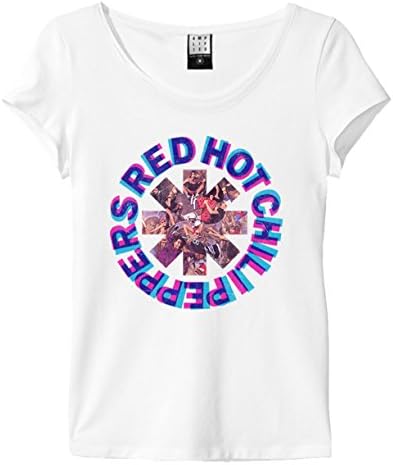Amplified Red Hot Chili Peppers 'Freaky Styley' Womens T-Shirt (White) Clothing