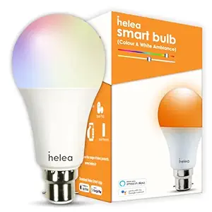 Helea 12W Wi-Fi Smart Bulb (B22),16 million Colours + Warm White/Neutral White/White, Compatible with Alexa & Google Assistant