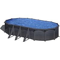 Piscina desmontable Gre Granada ovalada Grafito - 730 x 375 cm