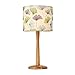 Produktbild TangMengYun Moderne einfache kreative Tischlampe, gestickte helle Schatten Eiche dekorative Lichter, Wohnzimmer Schlafzimmer Nachttisch Lampe Tischlampe Schreibtisch Lampe (E27) ( Color : Ginkgo leaf lampshade-25*47cm )