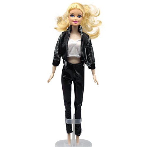 BZLine® Puppenkleidung Set Top Hose Hochzeitskleid Puppe Sport Anzug für Barbie (B)