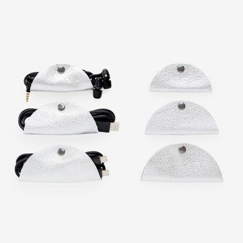 This Is Ground Genuine Leather Cord Taco Supreme 6-Pack: Cord Organizer for Tech Accessories – 100% Real Italian Leather – Cord Management System For Professionals, Students and Travelers