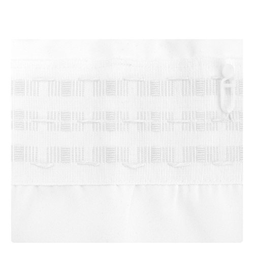 Vorhang Gardine Blickdicht Kräuselband in Creme 140x245cm Dekoschal - 2