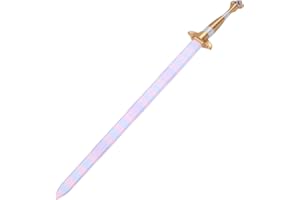 Yanmis Colorful Cosplay Costume Sword, 38in 3D Printed Retractable Anime Sword Toy Prop Weapon for Halloween Christmas, Movie Collectors Gift