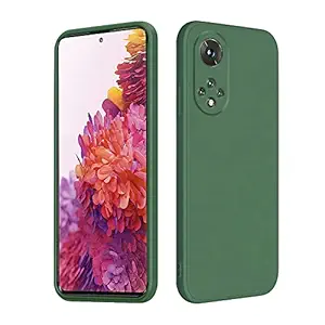 Compatible with Huawei nova 9 Case Silicone Square Ultra Slim Cases Shockproof Anti-Scratch Phone Case for Huawei nova 9 Full Body Protective Cover (Huawei nova 9, Dark Green)