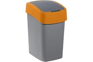 CURVER Flip B kosz na śmieci 25 litrów srebrny/żółty