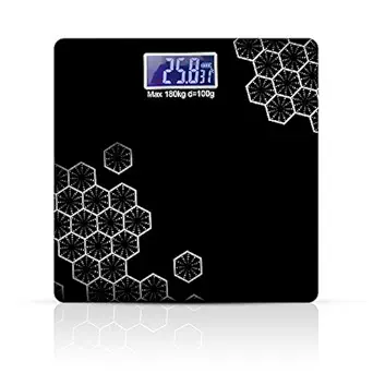 Liyansh Tempered Glass LCD Display Digital Personal Human Body Weighing Scale Digital Body Weighing Machine Body Fat Analyser Bathroom Health Body Weight Scales (Bathroom Scale)