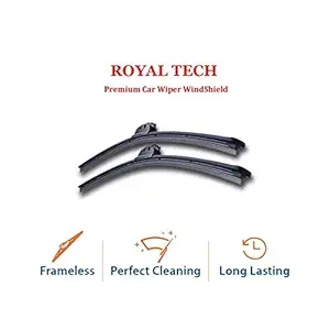 ROYALTECH Frameless Car Wiper Blades for Maruti Suzuki Wagon r (2019) Set of 2 Pcs (D-20,P-18)