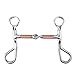 Produktbild HEEPDD Snaffle Low Leverage Kupferwicklung Edelstahl Dicke Lose Mund Bit Roller Pferd Steif-Bit