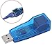 Produktbild SIS USB 2.0 zu LAN-RJ45-Ethernet-Netzwerkkarte Adapter 10/100 Mbps Laptop/PC Netzwerk USB LAN Konverter Karte unterstützt WinXP, Linux OS, Blau