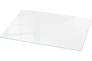 Wallfluent Plaque Décorative 100x50 cm Résistance aux Taches Surface Lisse Plaque de Sécurité Outils D'installation Nettoyage Facile Imperméable Durable Bords Polis - Blanc Lisse