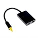 Produktbild cablecc Dual Port Toslink Digital Optical Audio Splitter Adapter Glasfaser Audio Kabel 1 in 2 out schwarz