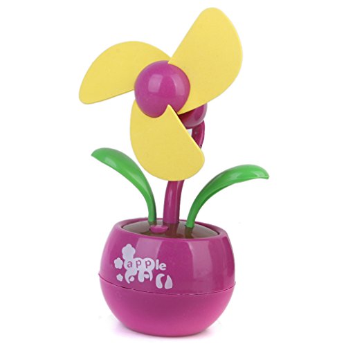 Mini USB Fan Blume Desktop Fan Geschenk – Rosa und Pink - 2