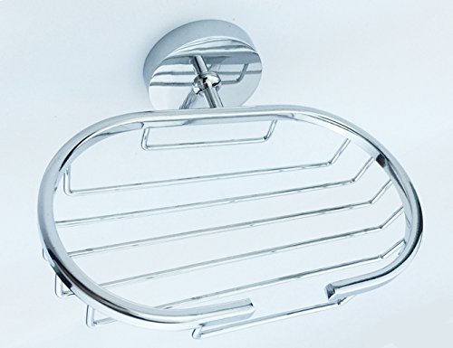 GDrems Edelstahl Wandmontage Badezimmer Küche Seifenschale Edelstahl-Seifenhalter Für Badezimmer Dusche, Verchromt - 4