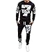 Produktbild Fymia Herbst Winter Komfortable Set Printed Sweatshirt Top Hosen Sets Sport Anzug Trainingsanzug