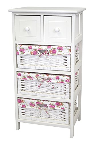 Preisvergleich Produktbild Decoline Holz Regal weiß groß - 76cm