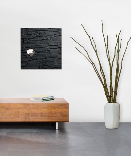 Sigel GL169 Glas-Magnetboard / Magnettafel artverum Schiefer-Stone, 48 x 48 cm – weitere Designs - 3