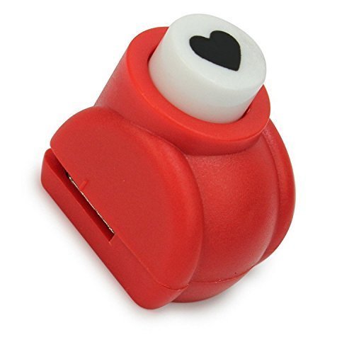 Viskey Motivlocher / Motivstanzer Rose, für Scrapbooker / Bastler, 9-10 mm Herz