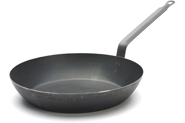 De Buyer 5020.28 'La Lyonnaise' Poêle ronde Coupe Lyonnaise Queue Feuillard - Ep. 1,2 mm - Ø 28 cm