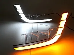 Shoppersville Compatible LED DRL Daytime Running Light For Swift IMPORTED (Model Year : 2011-2017) (Set Of 2 with complete wiring)