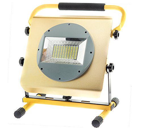 100W Gelb LED Akku-Flut-Licht,wiederaufladbar, Außenbeleuchtung, Fluter,Strahler Scheinwerfer (Gelb) - 3