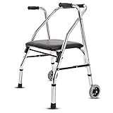 SMZJ Double bend Walker Elderly folding Four-legged walker Aluminum alloy Disabled crutches
