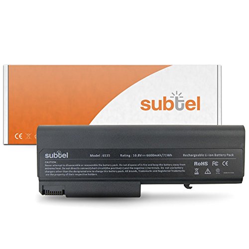 subtel® Qualitäts Akku (6600mAh) für HP Compaq 6530b 6535b 6730b 6735b EliteBook 6930p 8440p 8440w ProBook 6440b 6445b 6450b 6455b Notebookakku Laptopakku Ersatzakku Batterie