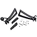 Rider Rear Passenger Footrests Foot Pegs Motor Foot Rests 2PCS Fit For Yamaha YZF-R6 2003 2004 2005