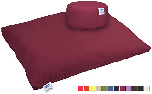 Calmingbreath Yoga Set Meditationskissen und -matte - aus Baumwolle