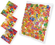 KARNEVAL FASCHING WURFMATERIAL 100 FUNNY BEAR WEIN GUMMI MINI BEUTEL PARTY,FESTE