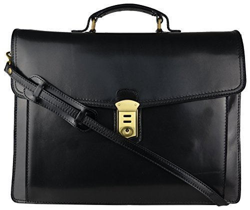 Bags4Less Leder XXL Aktentasche Aktenkoffer aus echtem Leder Model: 35662