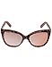 Produktbild Leslii Damen-Sonnenbrille Cateye Animal Leo-Look Dark Nude Braun Kunststoff Ø Glas inkl. Brillenrand 5,7cm 310316113