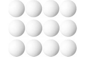 KOMUNJ 12 Pcs Table Tennis Balls, Durable 40mm Ping Pong Balls, Suitable for Cats and Dogs Parties Sports Adults Family Games