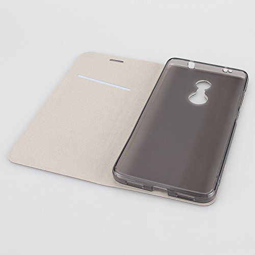 Funda Redmi Note 4X  Shanphone Tipo libro piel PU Cover Carcasa plegable cartera con soporte flip Case para Xiaomi Redmi Note 4X  Negro