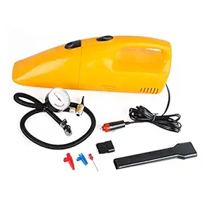 Flipco Heavy Duty Air Compressor/Tyre Inflator (2 in 1) 300 PSI 90W Vacuum Cleaner Wet Dry Dual-use with Tire Pressure Checking Gauge