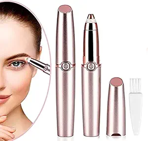 Clomana Advance Electric Razor Eyebrow Trimmer Pencil Shaving Tool For Women Facial Hair Remover Bikini Private Parts Under Arms Shaver Epilator Portable Lightweight (White)