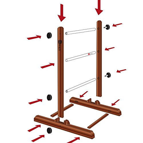 Ubergames Profi Twistladder Leitergolf Fluor Gelb Orange Echte-Golfbälle - Laddergolf Prof-set
