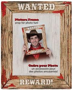 Rodeo Western Wanted Poster Photo Booth Frame - 17"