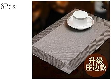 ZHUODIAN Placemat 4Pcs Blanket Bags High-Grade Placemat Pvc Western Paddle European Dining Table Pad Coasters Coat Pads Waterproof Mat Meal Plates Pad Simple Tableware Mat , B