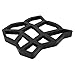 Produktbild Pflasterform, unregelmäßiger Pfad Maker Mold Rasenpflaster DIY Muster dekorativer Garten, für Beton Ziegelstein, schwarz 44,5 * 39,5 * 4 cm
