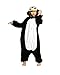 Produktbild Minetom Flanell Karikatur Tier Pyjama Kostüm Für Halloween Karneval Fasching Unisex Erwachsene Schlafanzug Jumpsuit Anime Cosplay Pinguin S(150-160CM)