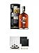 Produktbild Bruichladdich Port Charlotte PC 12 Islay Cask Single Malt Whisky 0,7 Liter + The Glencairn Whisky Glass Stölzle 2 Whiskygläser + edlem Tablett aus Holz + Wasserkrug + Schiefer Glasuntersetzer eckig ca. 9,5 cm Ø 2 Stück