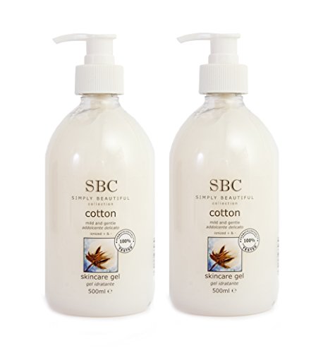 SBC Cotton Skincare Gel 500ml Duo Two 500ml Bottles 1000ml